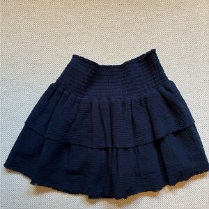 NWT Sunday Midnight Blue Layered Mini Skirt Medium